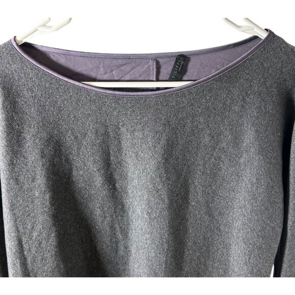 Fabiana Filippi Mixed Fabric Tunic Blouse With Chain Embellished Sleeves Size S - Picture 4 of 5